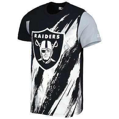 Men's Starter Black Las Vegas Raiders Extreme Defender T-Shirt