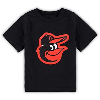 Infant Black Baltimore Orioles Team Crew Primary Logo T-Shirt