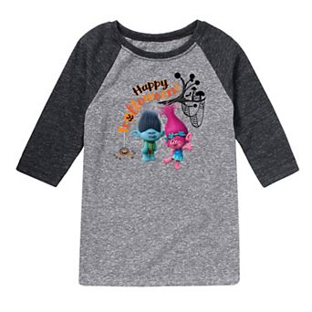 Boys 8-20 DreamWorks Trolls Happy Trolloween Raglan Tee