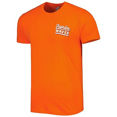 Men's Orange Pepperdine Waves Hyperlocal Beach Premium T-Shirt