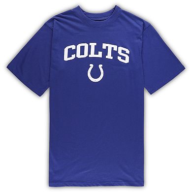 Men's Concepts Sport Royal/Heather Gray Indianapolis Colts Big & Tall T-Shirt & Pants Sleep Set