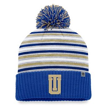 Men's Top of the World Royal Tulsa Golden Hurricane Dash Cuffed Knit Hat with Pom