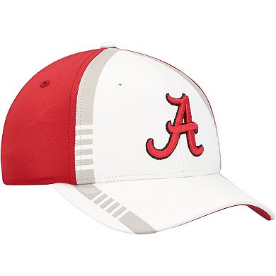Men's Top of the World White/Crimson Alabama Crimson Tide Iconic Flex Hat