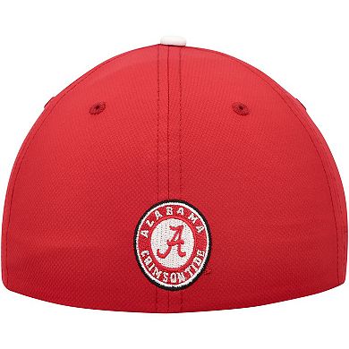 Men's Top of the World White/Crimson Alabama Crimson Tide Iconic Flex Hat