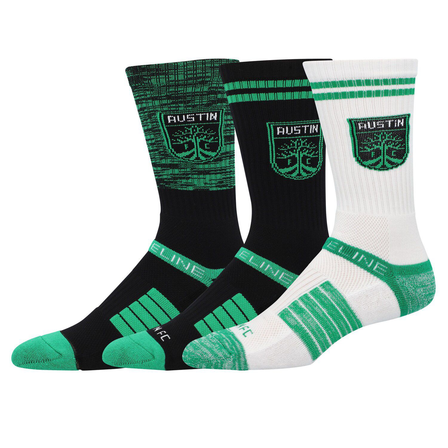 Strideline NCAA Men's Dress Socks 3-Pack - Officially Licensed Team Colors & Logos, The Executive Pack, Size Med/Large