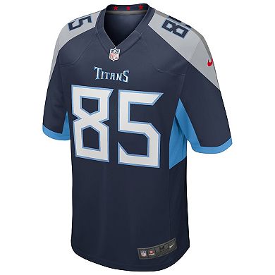 Men's Nike Derrick Mason Navy Tennessee Titans Game Retired Player Jersey