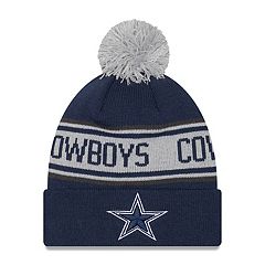 Dallas Cowboys New Era Repeat Cuffed Knit Hat with Pom - Navy