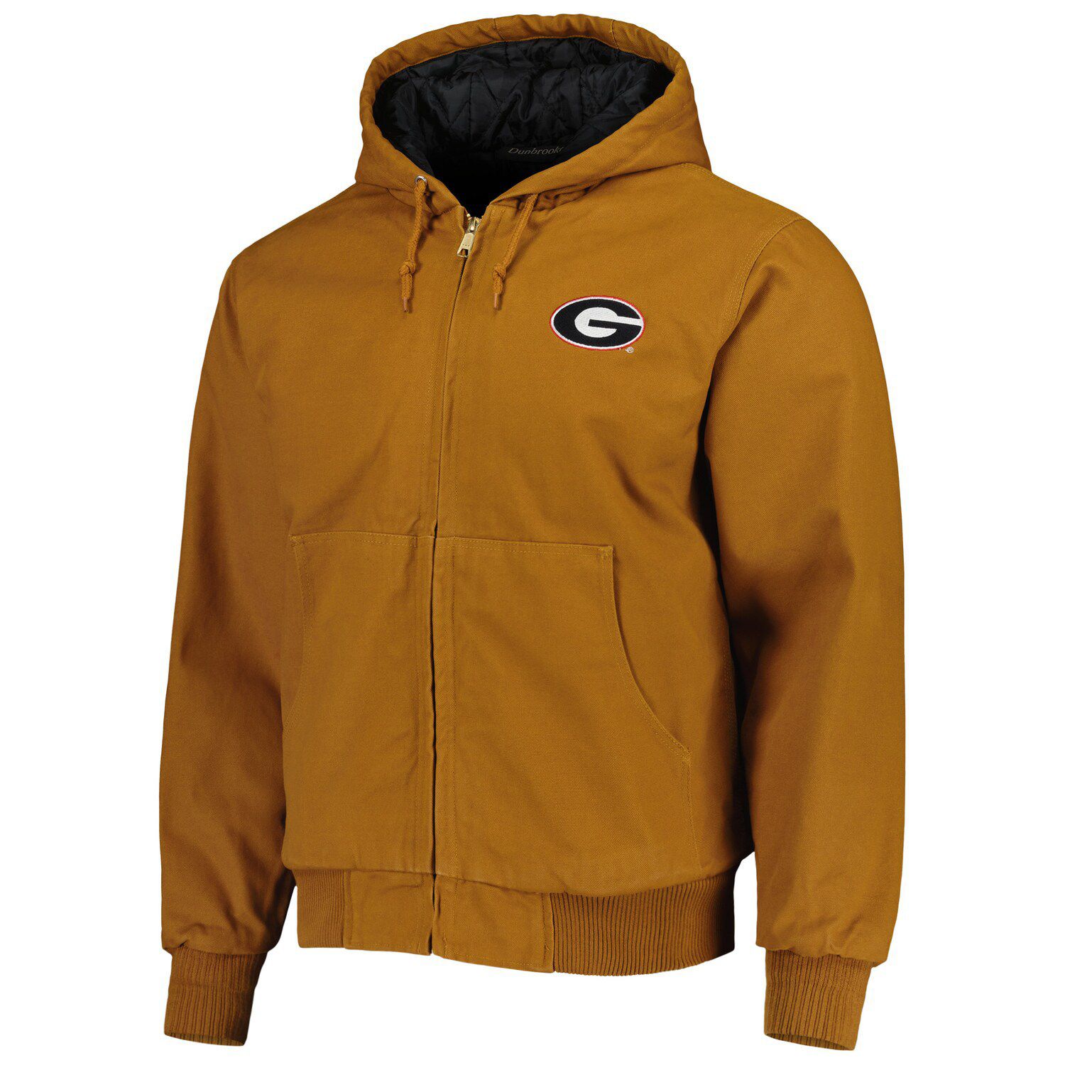 Men's Dunbrooke Tan Georgia Bulldogs Dakota Full-Zip Hoodie