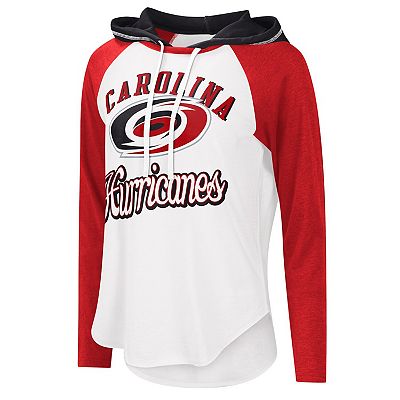 売れ筋商品|||カールバンクス カットソー トップス レディース Women's White Carolina Hurricanes VIP Raglan Long Sleeve Hoodie T-Shirt White Women's Carolina Hurricanes G-III 4Her by Carl Banks White