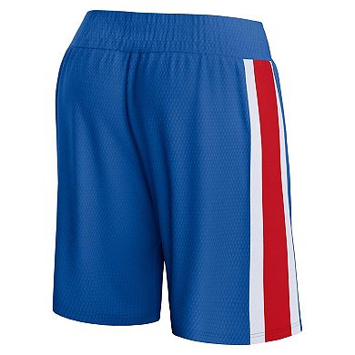 Men's Fanatics Branded Royal Philadelphia 76ers Referee Iconic Mesh Shorts