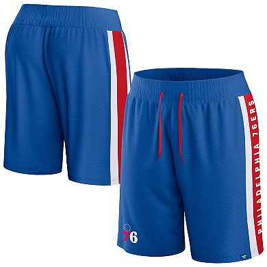 Men's Fanatics Branded Royal Philadelphia 76ers Referee Iconic Mesh Shorts