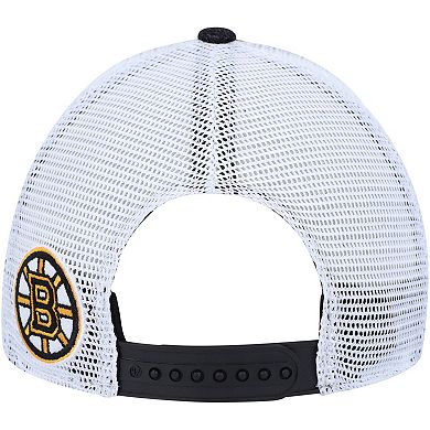 Women's '47 Black/White Boston Bruins Encore MVP Trucker Snapback Hat