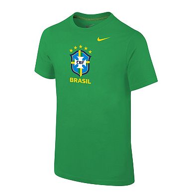 Youth Nike Green Brazil National Team Core Team T-Shirt