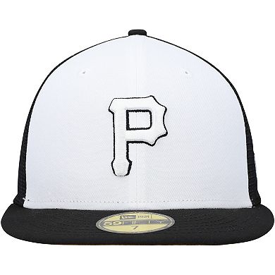 Men's New Era White/Black Pittsburgh Pirates 2023 On-Field Batting Practice 59FIFTY Fitted Hat