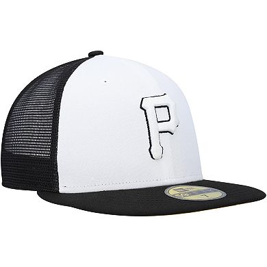 Men's New Era White/Black Pittsburgh Pirates 2023 On-Field Batting Practice 59FIFTY Fitted Hat