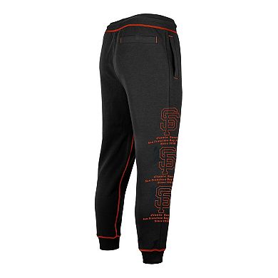 Men's New Era Black San Francisco Giants Team Split Jogger Pants