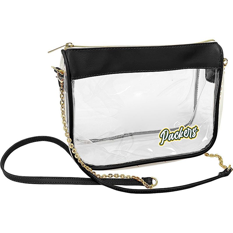 Green Bay Packers Hype Stadium Crossbody Clear Bag, Team