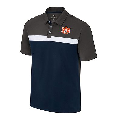 Men's Colosseum Charcoal Auburn Tigers Two Yutes Polo