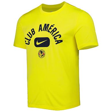 Men's Nike Yellow Club America Lockup Legend Performance T-Shirt
