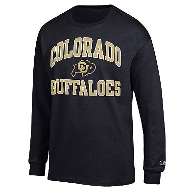 Men's Champion Black Colorado Buffaloes High Motor Long Sleeve T-Shirt