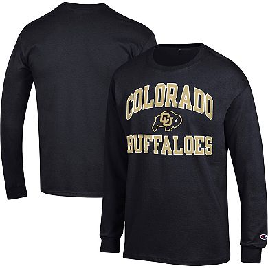 Men's Champion Black Colorado Buffaloes High Motor Long Sleeve T-Shirt