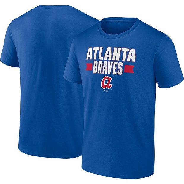 Men's Atlanta Braves Fanatics Branded Black Big & Tall Pride Logo T-Shirt