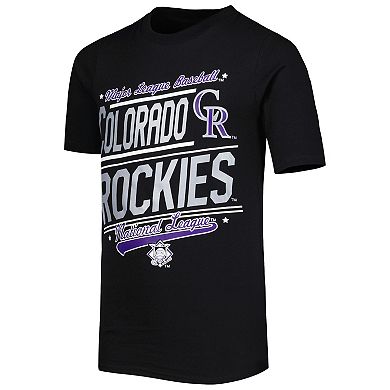 Youth Stitches Black/White Colorado Rockies Combo T-Shirt Set
