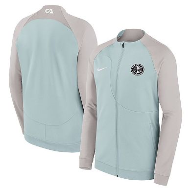 Men's Nike Gray Club America Academy Pro Anthem Raglan Performance Full-Zip Jacket