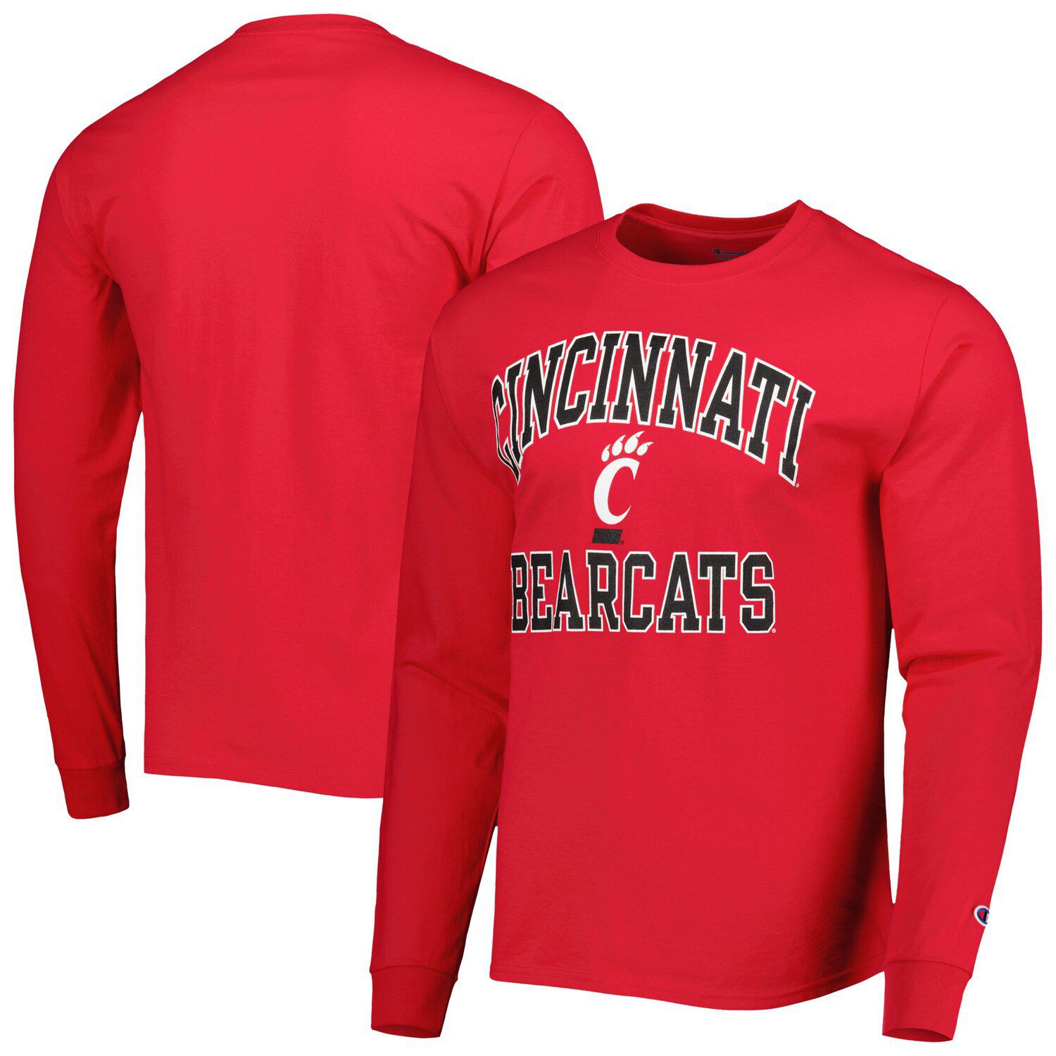 Men's Under Armour Red Cincinnati Bearcats Baseball Performance Long Sleeve  T-Shirt