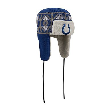 Men's New Era Royal Indianapolis Colts Knit Trapper Hat