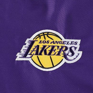 Men's Starter Purple Los Angeles Lakers The Triple Double Full-Zip Hoodie Jacket