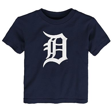 Infant Navy Detroit Tigers Team Crew Primary Logo T-Shirt