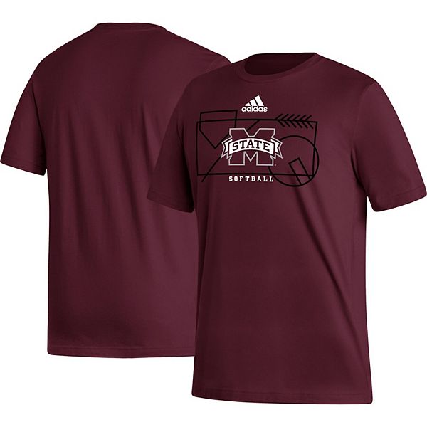 Men's adidas Maroon Mississippi State Bulldogs Locker Lines Softball ...