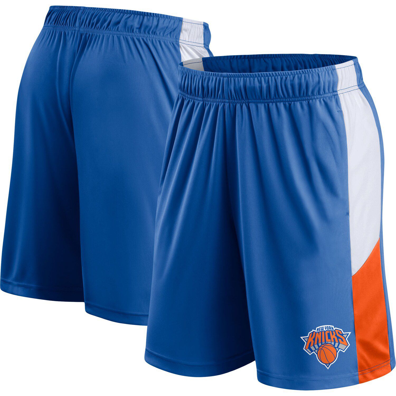 Mitchell & Ness Blue/Orange New York Knicks Big & Tall Hardwood Classics Split Swingman Shorts