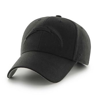 Men's '47 Black Los Angeles Chargers Tonal MVP Adjustable Hat