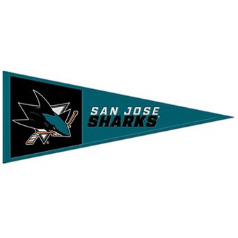 "WinCraft San Jose Sharks 13"" x 32"" Wool Primary Logo Pennant"