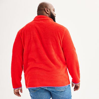 Crayola® X Kohl's Big & Tall 1/4-Zip High Pile Fleece Pullover