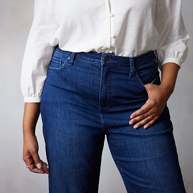 Plus Size LC Lauren Conrad Super High-Rise Flare Jeans