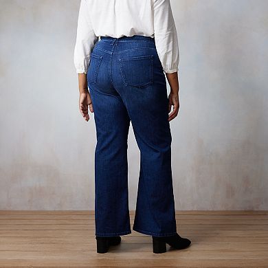 Plus Size LC Lauren Conrad Super High-Rise Flare Jeans