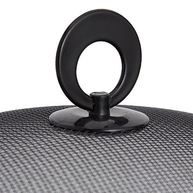 4 Pack Metal Mesh Food Cover Tent, Plate Covers, 10.9 x 4.5 Inches, Black