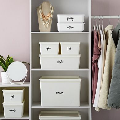 Talented Kitchen 224 Closet Labels for Bins, Baskets and Containers