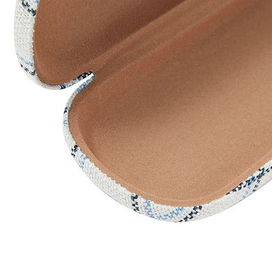 Hard Shell Sunglasses Case for Women, Eyeglass and Eyewear Holders in 4 Plaid Designs (4 Pack)