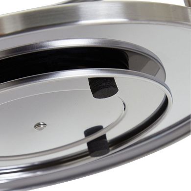 2 Tier Lazy Susan 360° Turntable Kitchen Spice Organizer Rack For Cabinet 10.5"