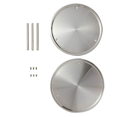 2 Tier Lazy Susan 360° Turntable Kitchen Spice Organizer Rack For Cabinet 10.5"