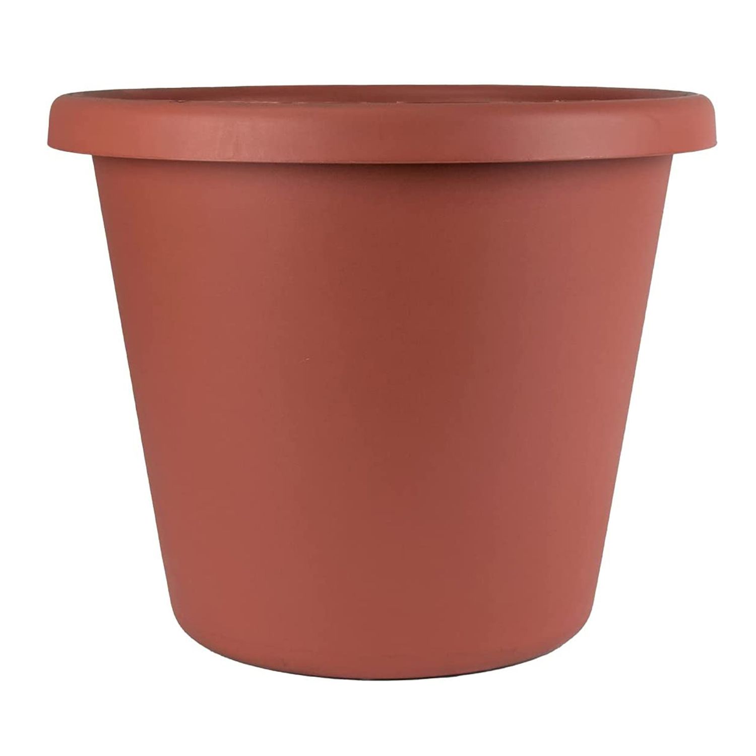 Outsunny 28 Tall Plastic Flower Pot, Set of 3, Large Outdoor & Indoor Plastic Garden Planters, for Entryway, Patio, Yard, Brown