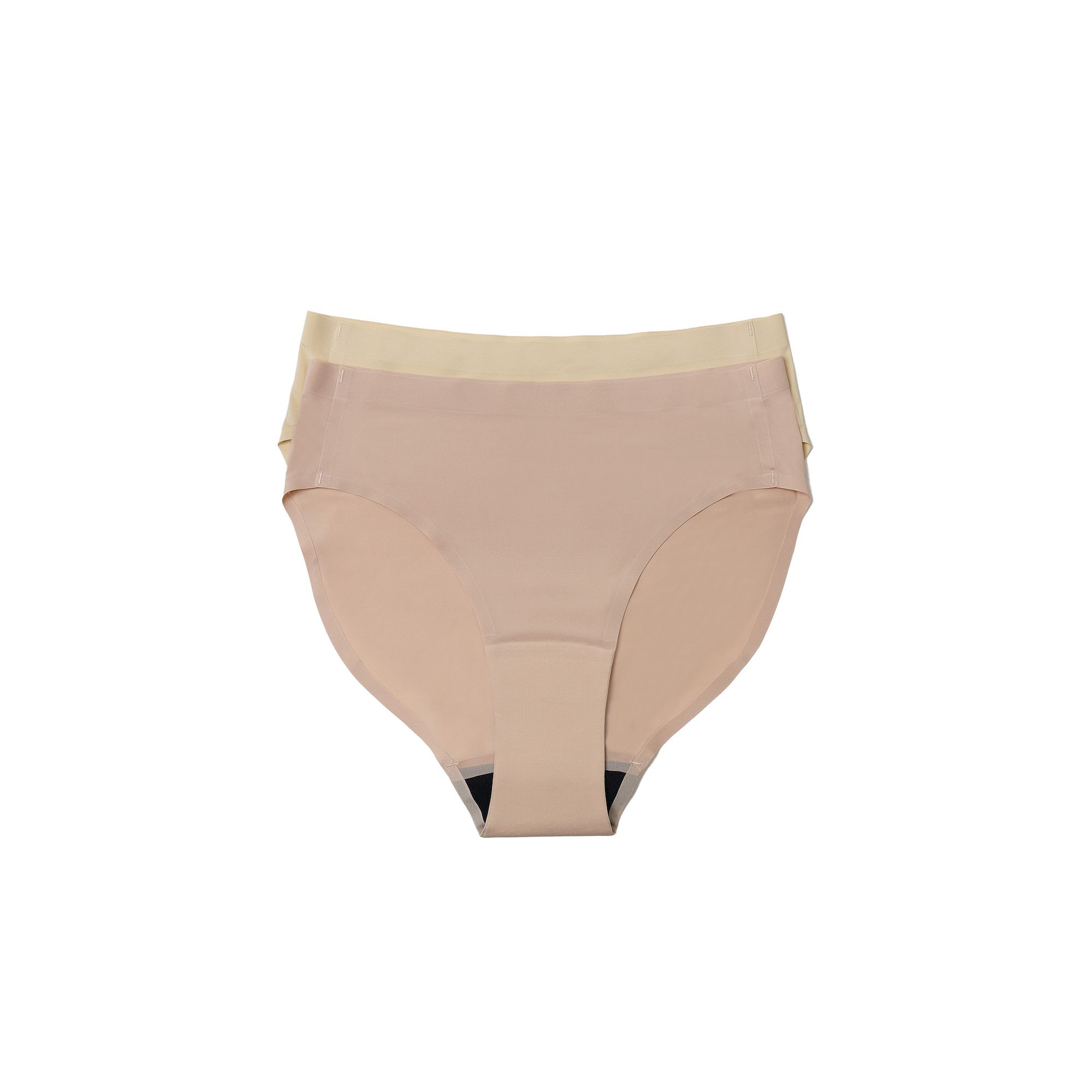 Womens the natural® Leakproof High-Cut Bikini Panty 2 Pack 6059, Size: Sm