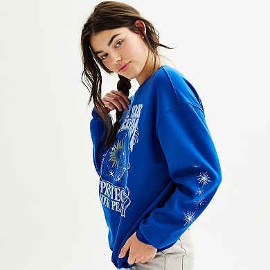 Juniors' Live Your Dream Graphic Fleece Sweatshirt