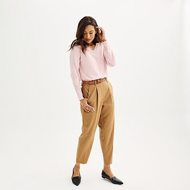 Women's Croft & Barrow® Pull On Tapered Trousers