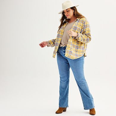 Plus Size Sonoma Goods For Life® Everyday Essential Flannel Shirt