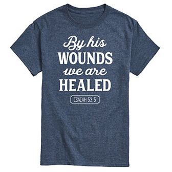 Men's By His Wounds Isaiah Graphic Tee
